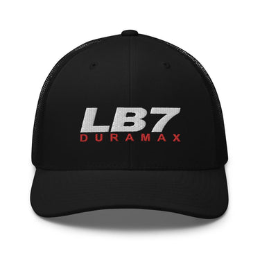 LB7 Duramax Hat Trucker Cap-In-Black-From Aggressive Thread